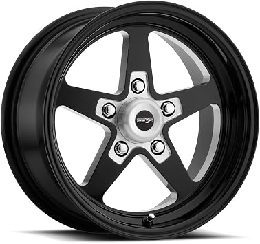 AMERICAN MUSCLE SPORT STAR II Wheels/Rims 15x7 inch 114.3 ET0 C/B 66.9 Gloss Black Milled Center