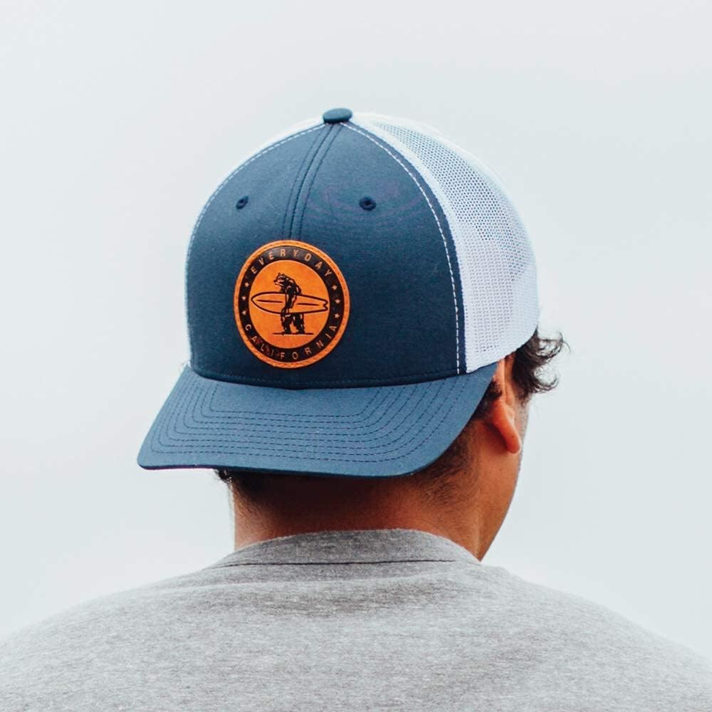 Everyday California 'Marlin' Snapback Surf Hat - Baseball Style Cap with Vegan Leather Patch