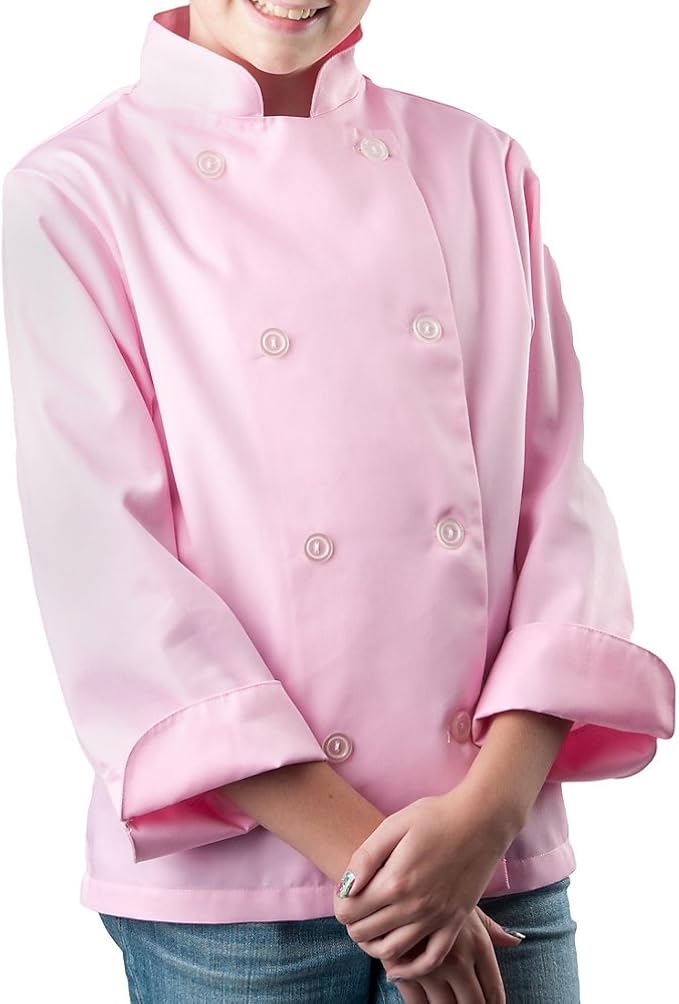 pink chef coat