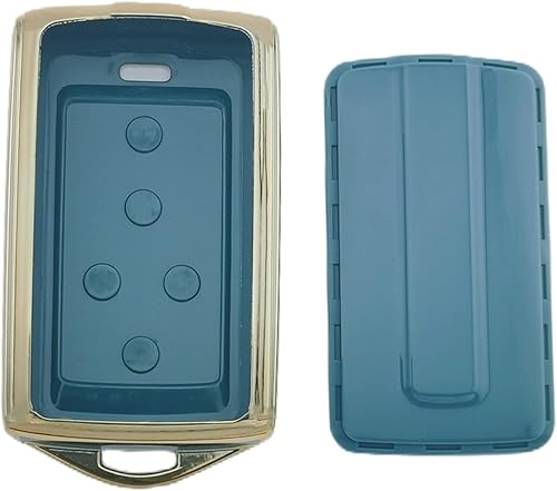 Miniatura 3 de 2 llaveros inteligentes de TPU con 5 botones para Jeep Grand Cherokee L Grand Wagoneer 2023 2022 2021 (negroazul)