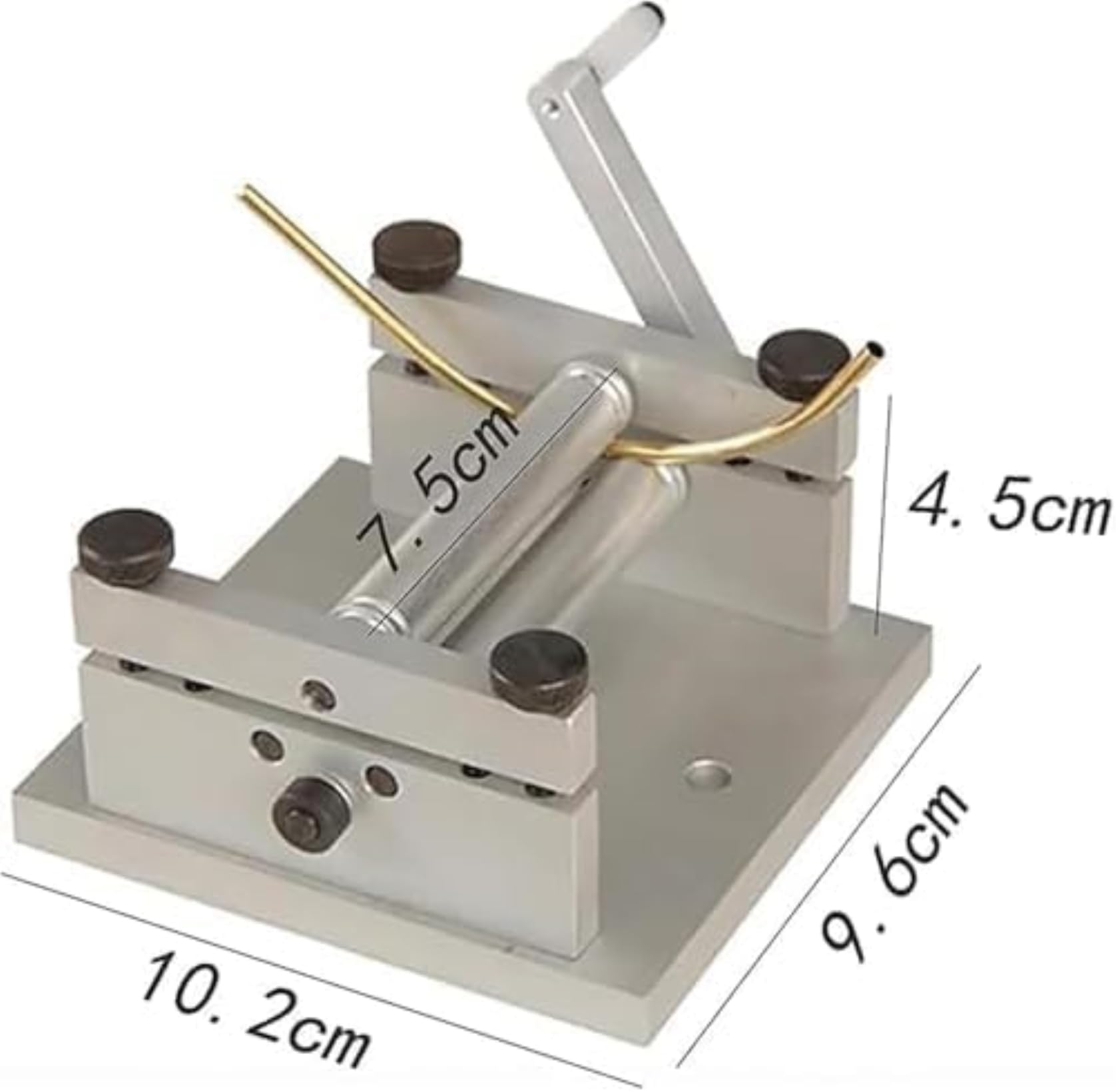 Ręczne narzędzie do gięcia metalu do blachy 60 mm, rolka korbowa do produkcji biżuterii i modelarstwa, idealna do projektów profesjonalnych i DIY
