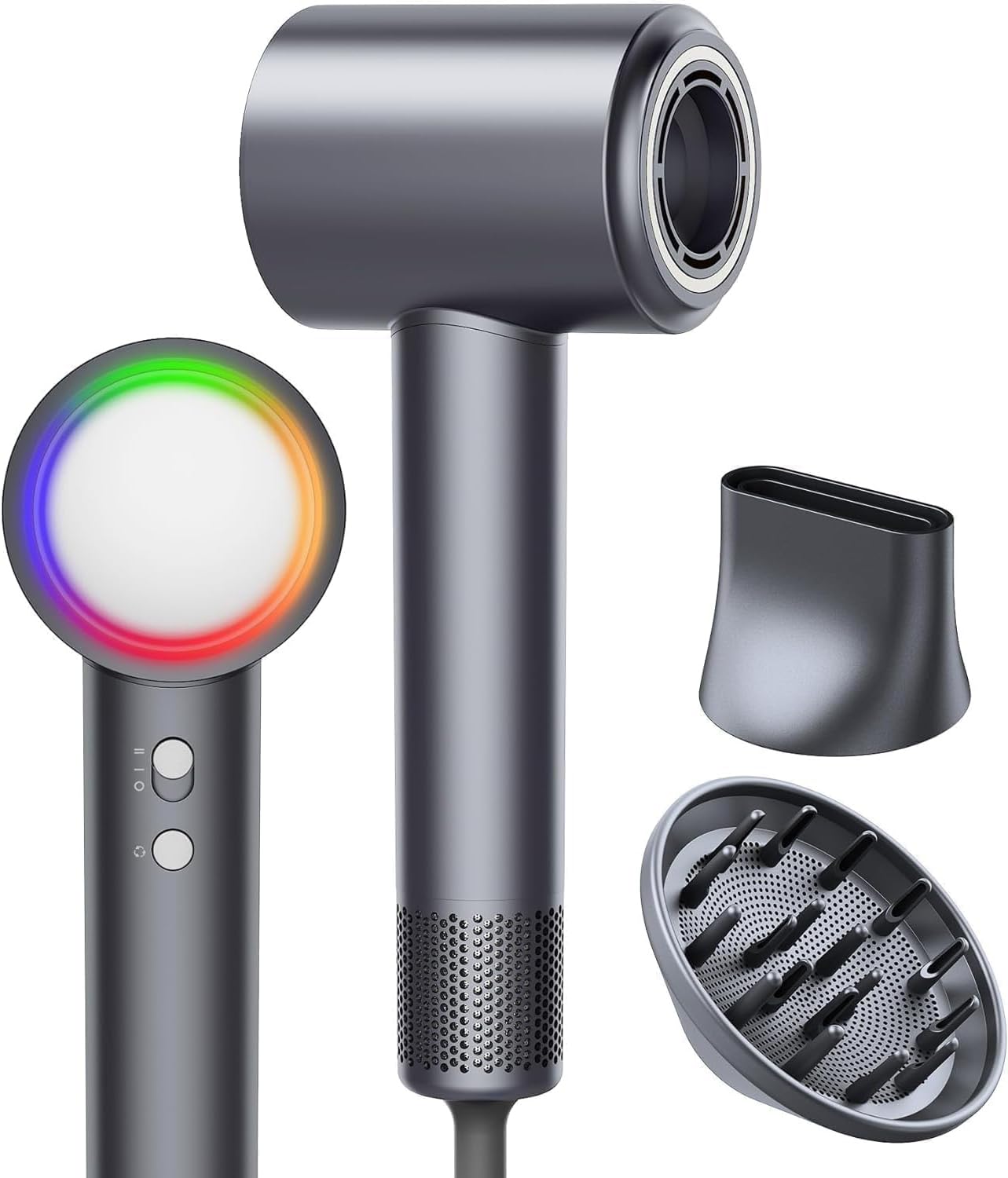 Photo 1 of YABLAM High-Speed Ionic Hair Dryer with 500 Million Negative Ions, Fast Drying Quiet Blow Dryer for Frizz Control & No Heat Damage, Lightweight Travel Blow Dryer with Diffuser for Curly Hair,Women Men