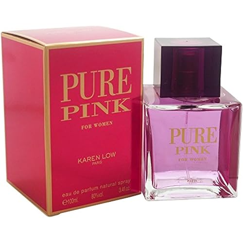 Karen Low Pure Pink Eau De Parfum Spray for Women, 3.4 Ounce