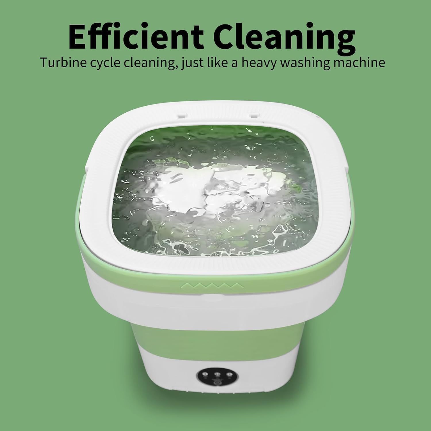Portable Washing Machine, 1 Pack 20L Foldable Washer with Spin Basket, Upgraded 3 Modes Deep Cleaning for Baby Clothes, Underwear & Socks, fit for Hotel, Travel, Camping, Apartment & Dorm（1 Pack ）