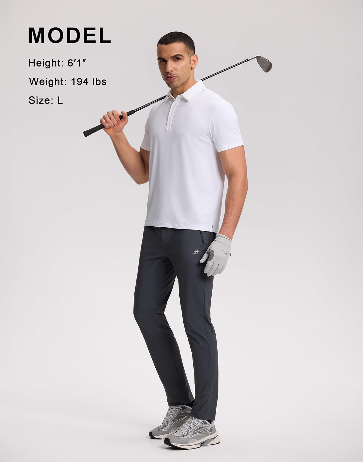 Pioneer Camp Men's Lightweigh Hiking Pants UPF 50+ Summer Breathable Elastic Waist Outdoor Pants for Fishing Golf Travel