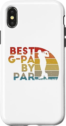 iPhone XXS Best Grandpa By Par Golf Golfing Fathers Day Case