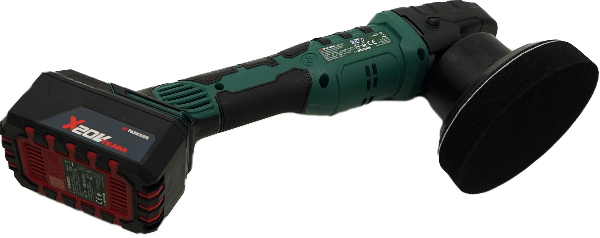 PSIDE Parkside® 20V máquina pulidora con batería, pulidor PPMA 20-Li C3, sin batería ni cargador, Ø 150mm