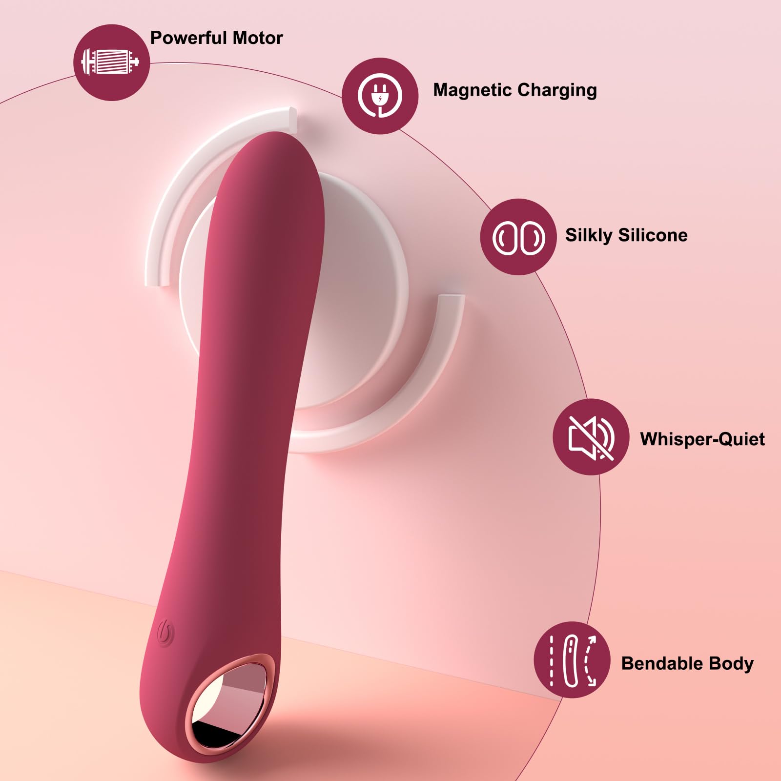 Tuitionua Adult Sex Toys Dildo - APP Control G Spot Dildos Vibrator for Woman, Clitoral Stimulator with 10 Vibration Modes, Adult Toys for Women and Couples(APP Pink)