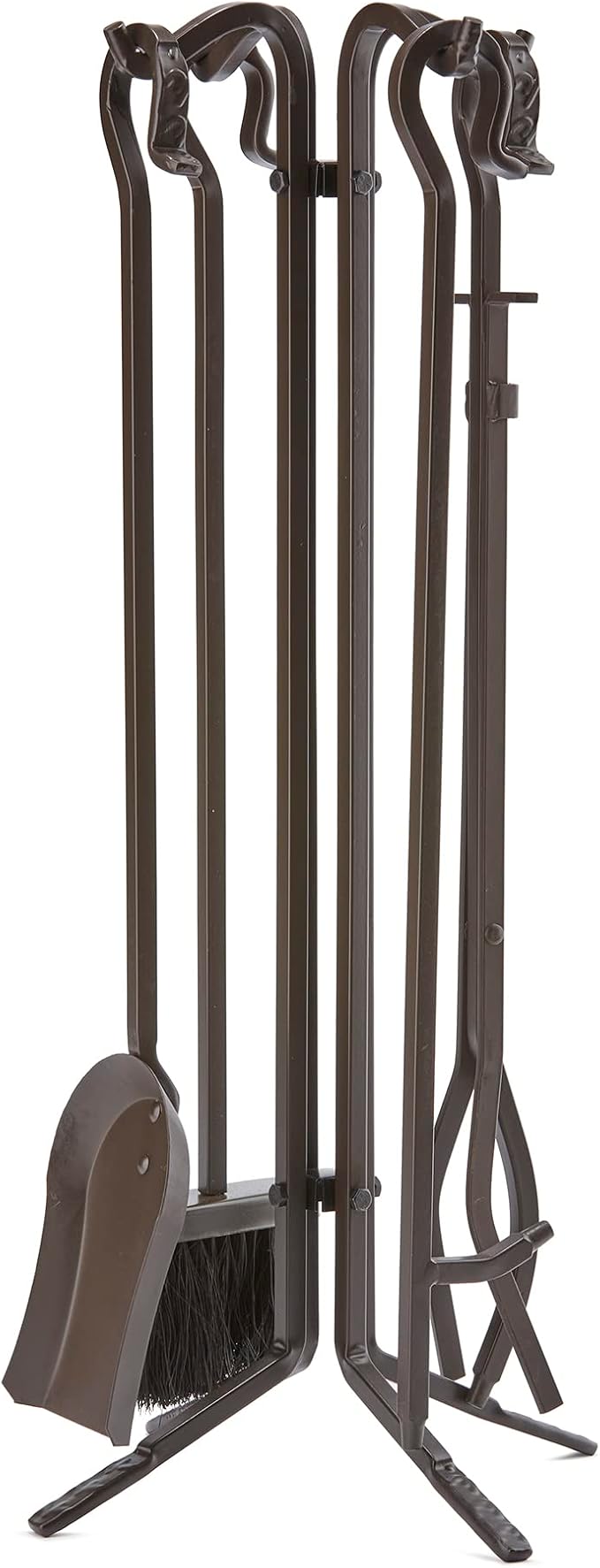 UniFlame 28-in Fireset w/ Center Weave & Crook Handles, 5-Piece