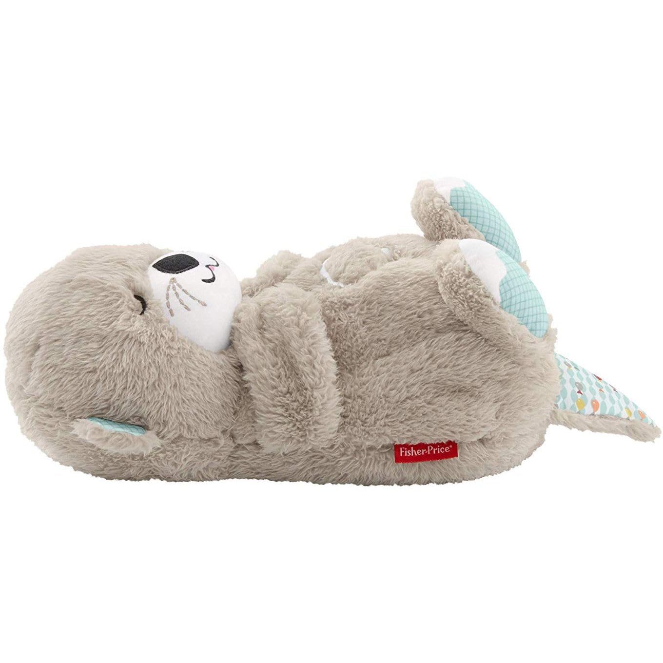 Fisher-Price Baby Toy Soothe 'n Snuggle Otter Portable Plush Sound Machine with Music Lights & Breathing Motion for Newborns 0+ Months