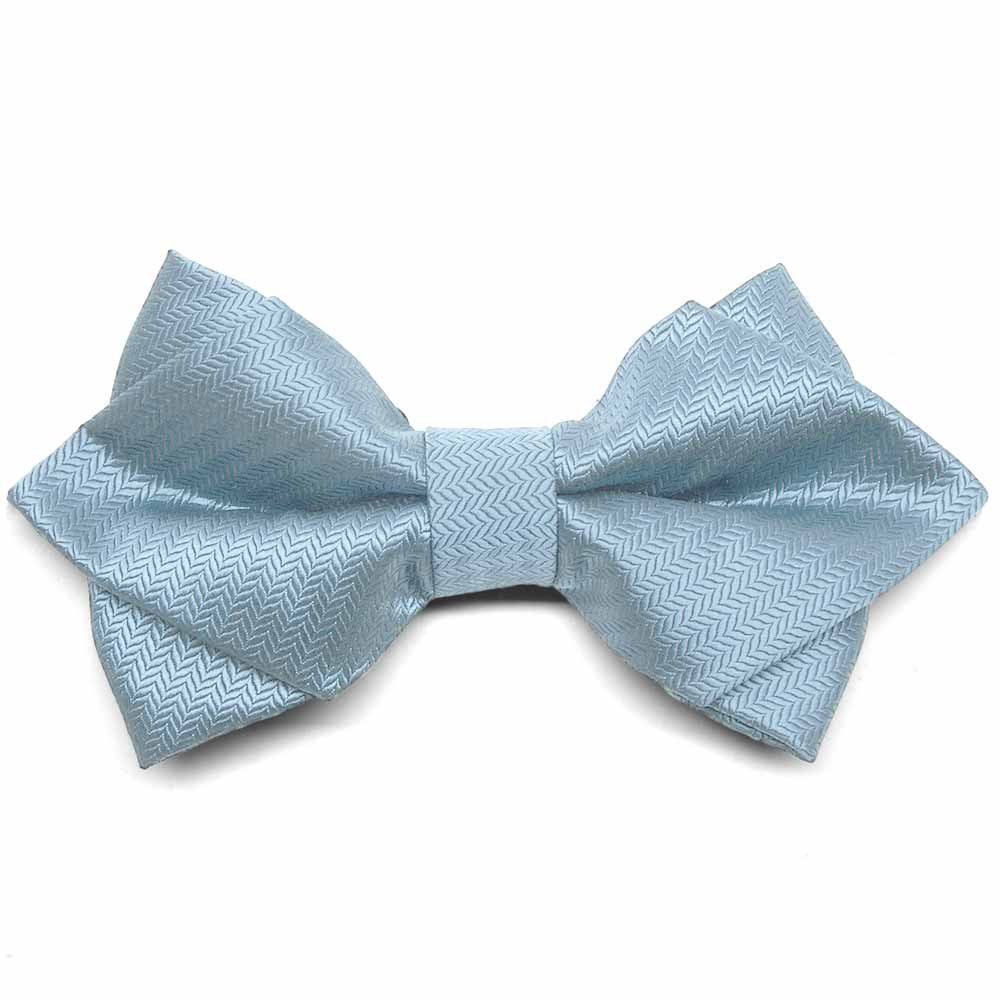 tiemart Pre-Tied Adjustable Diamond Tip Bow Tie