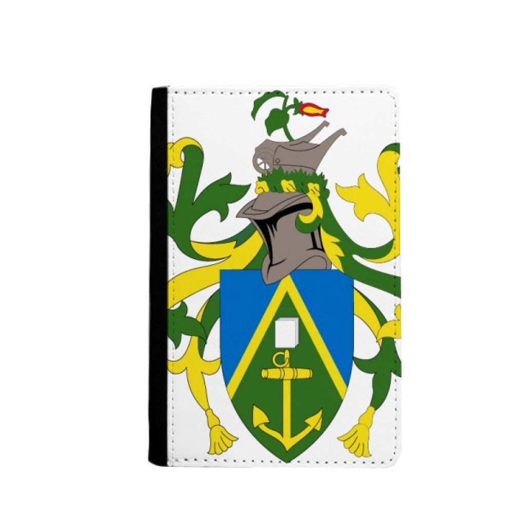 Pitcairn Islands Oceania National Emblem Passport Holder Travel Wallet Cover Case Card Purse