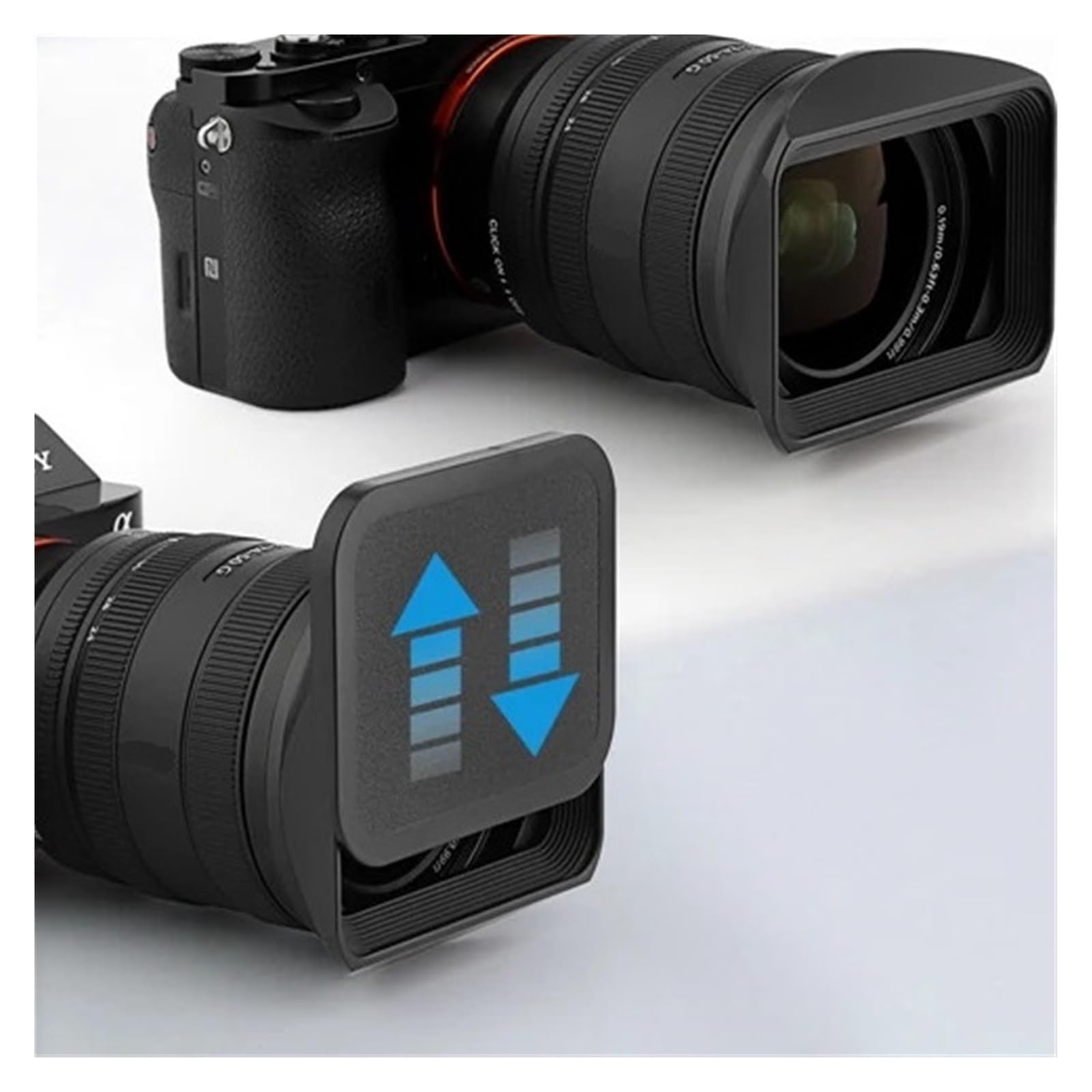 Camera Lens Hood, Compatible con Parasol Sony FE 24-50 mm.