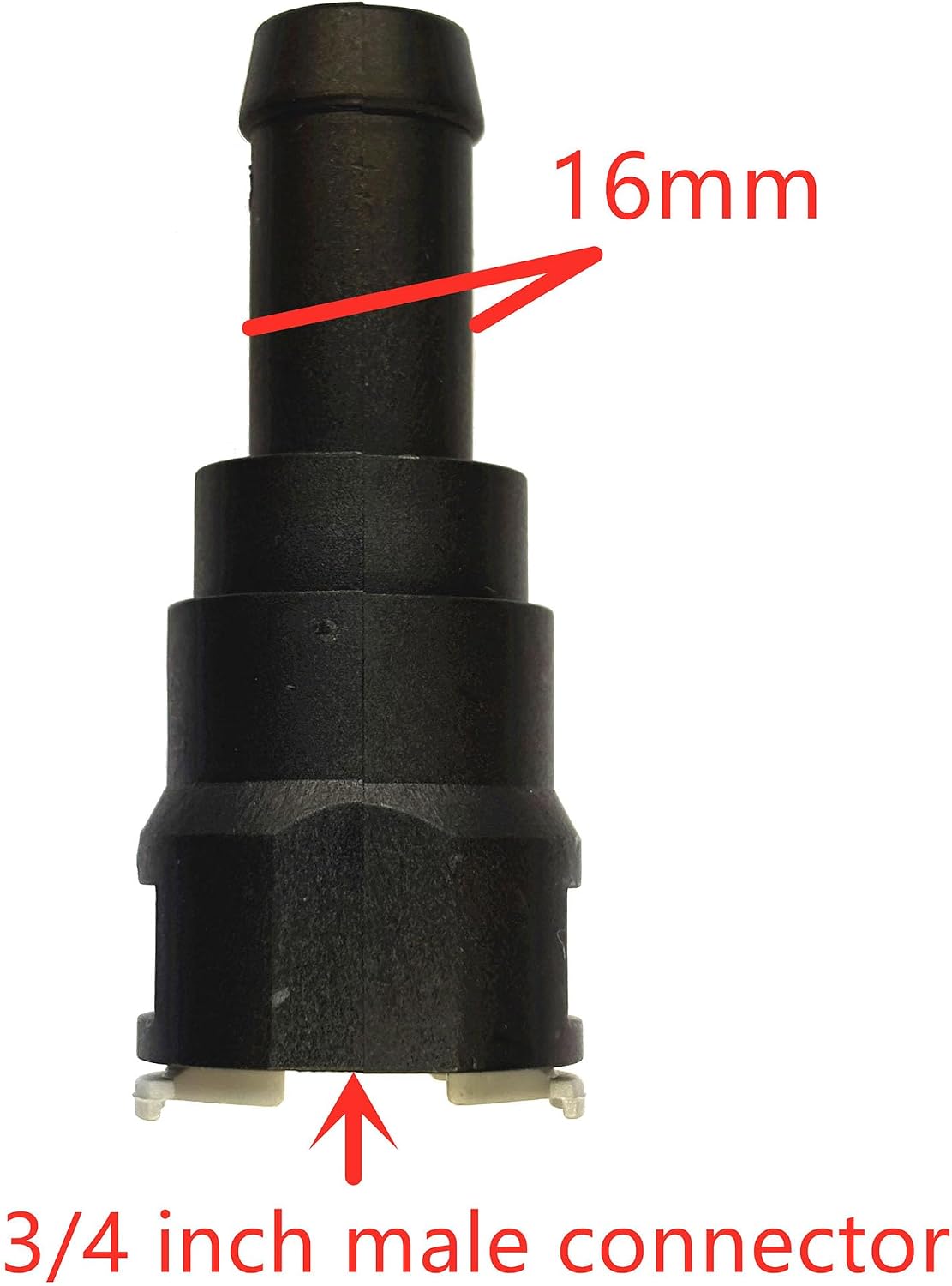 800-404, 3/4 Inch Tube to 5/8 Inch Adapter, Coolant Water Hose Quick Connector for Chevrolet,Ford,Ram,Cadillac,Buick, Water Pump,Tubing,Industrial Fluid Transfer,Cooling System Radiator Pipe Fitting