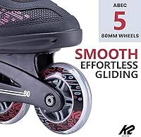 Vista 4 de K2 Kinetic 80 - Patines en línea para mujer, transpirables y cómodos, originales para mujer