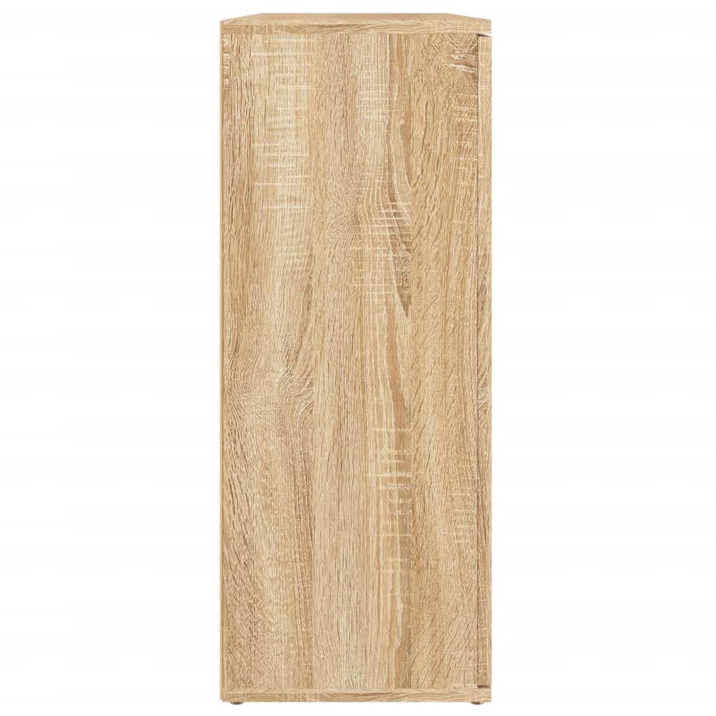 vidaXL Aparador Roble Sonoma 91x29,5x75 cm Madera de ingeniería