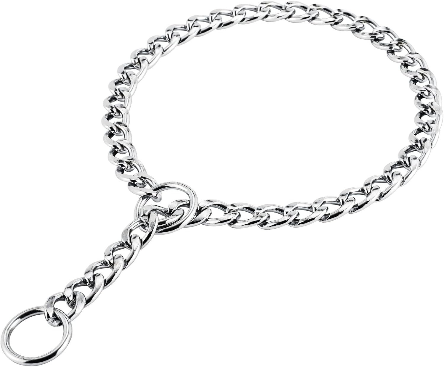 HAPPY HACHI Choke Chain for Dogs 50cm, Strong Slip Chain Collars Anti