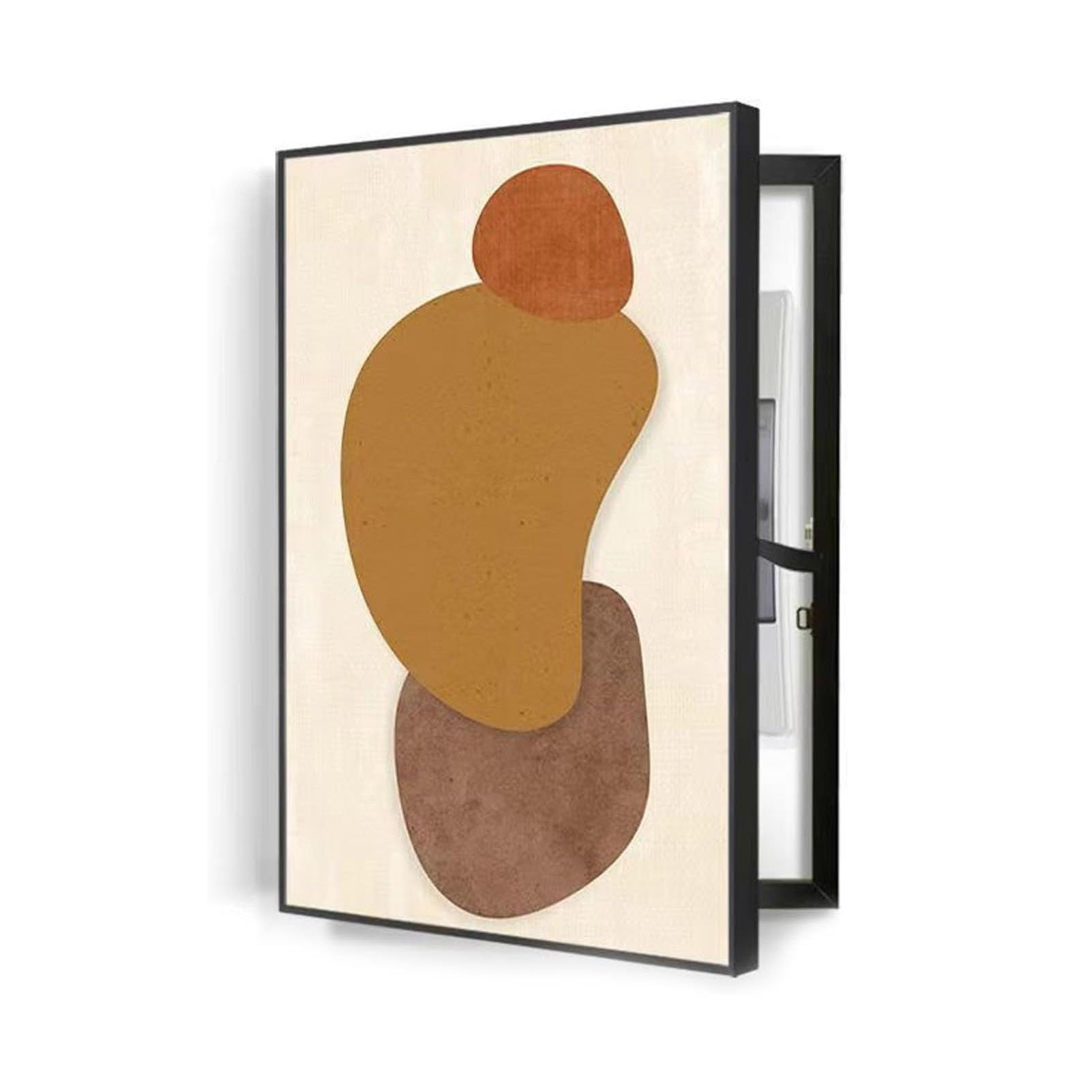 Corrector de caja de fusibles con apertura magnética y panel decorativo de salón