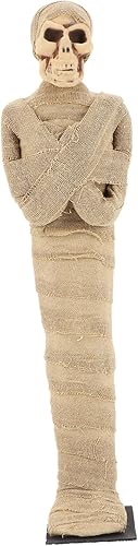 IMIKEYA Estatua de cadáver Tutankamón, 1 unidad, momia de Halloween, cuerpo humano, tela del antiguo Egipto, adorno de Halloween para decoración del
