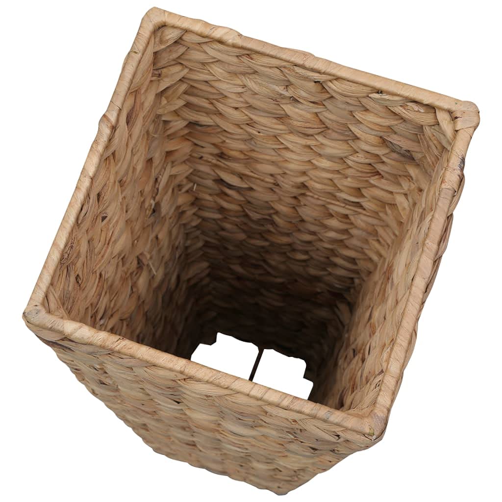 Zestaw 3 doniczek na kwiaty, hiacynt wodny, brązowe, do wnętrz, ze stalową ramą, różne rozmiary, rustykalna doniczka na kwiaty do pokoju, na balkon, taras