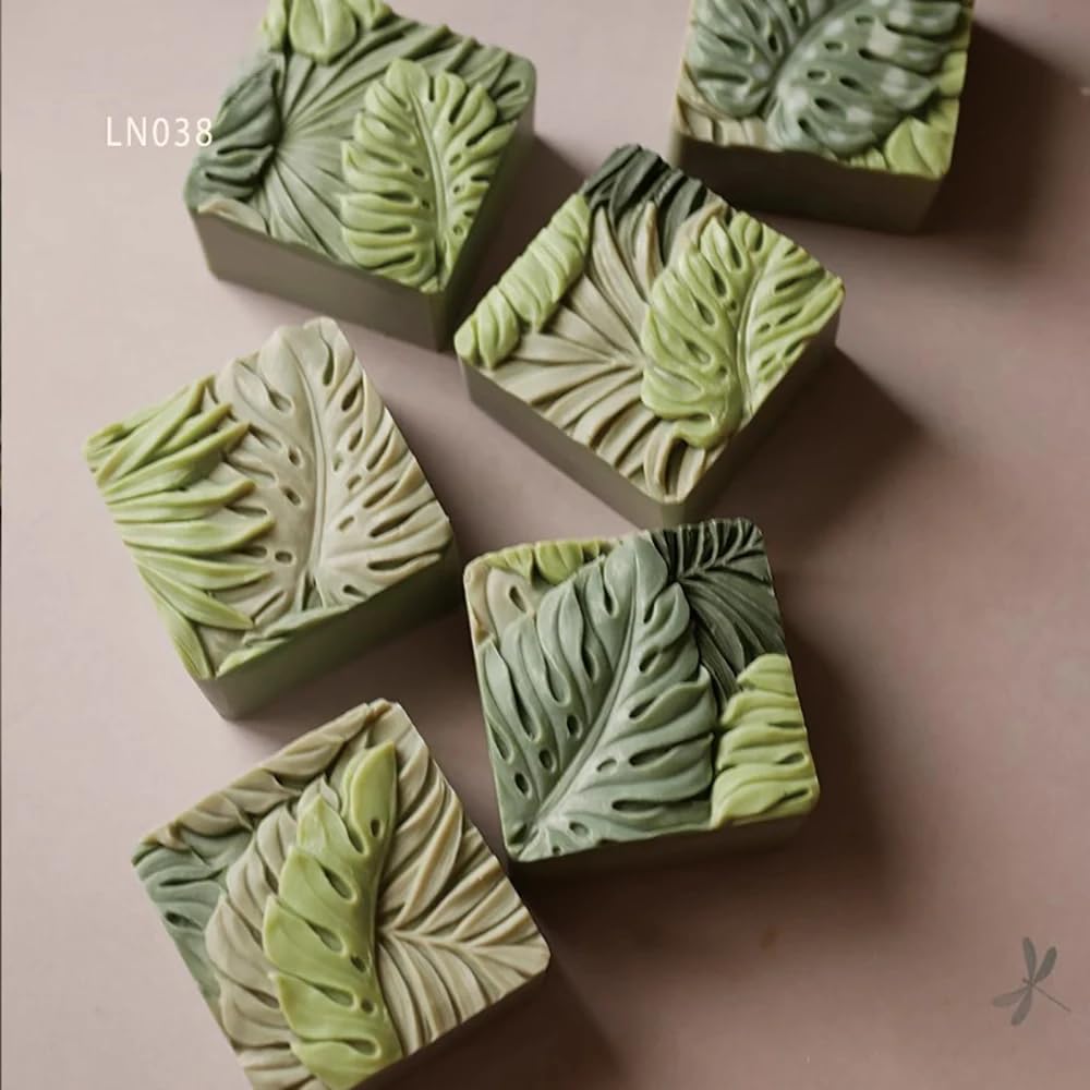 Molde de Silicona para Jabón Hecho a Mano de Estilo Japonés, Herramientas para Hacer Velas/Yeso DIY 180x120x60MM LN038(D)