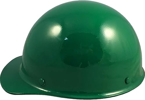 Miniatura 3 de MSA SkullGuard - Casco duro de fibra de vidrio, estilo gorra con Staz en suspensión, color verde personalizado