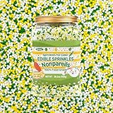 Picture of Edible Easter Nonpareils Sprinkles, Food Grade, 800g, Cupcake Decorations & Cake Topper, Donut, Ice Cream, Wedding Party Valentines Easter Supplies