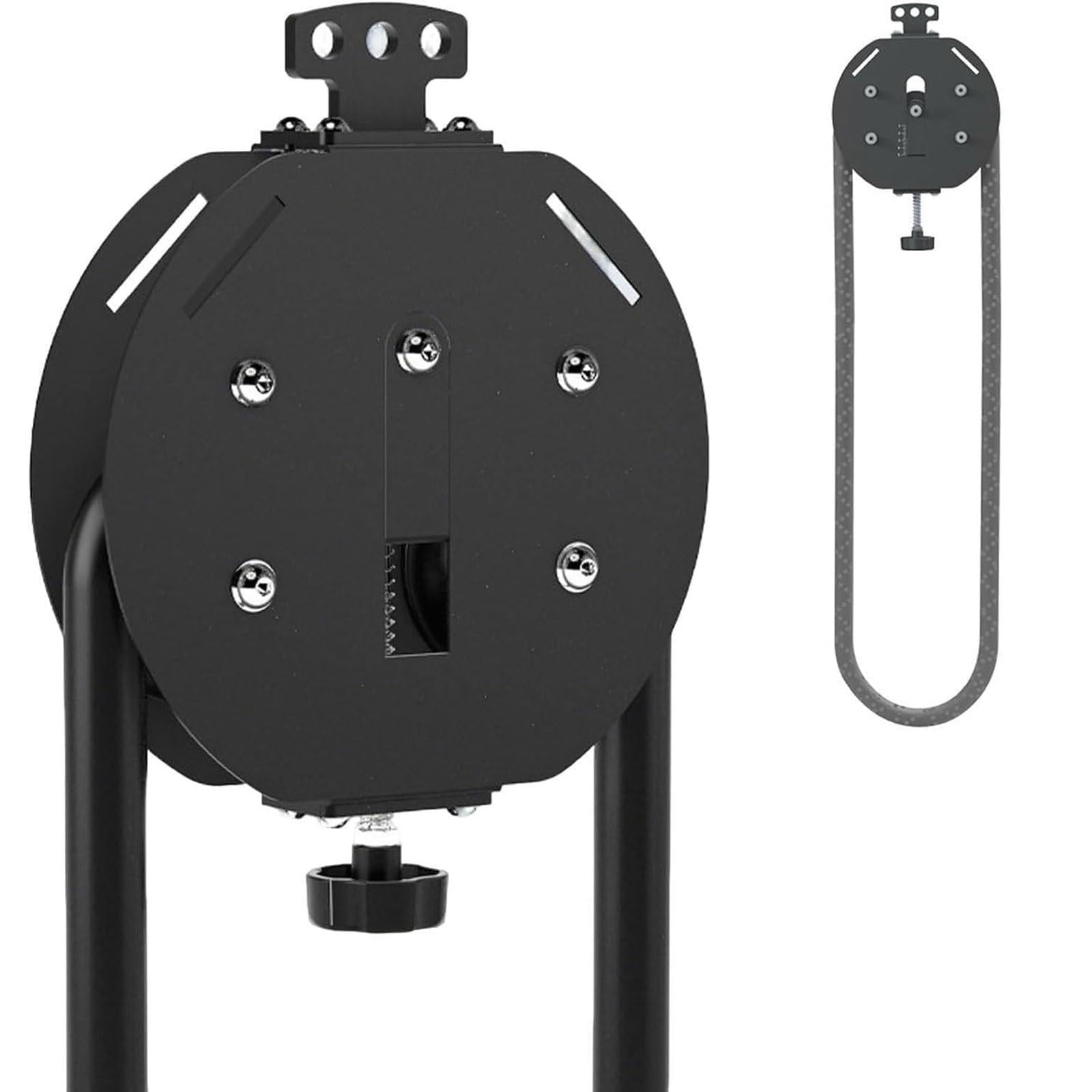 Entrenador de polea y cuerda sin fin portátil con resistencia ajustable en color negro