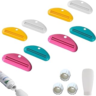 Toothpaste Refill Adapter, Travel Toothpaste Refill Adapter, Connectors for Transferring Toothpaste to Tubes Portable Travel Packing for Toiletries, Universal ToothpasteTube Squeezer (2 Sets)