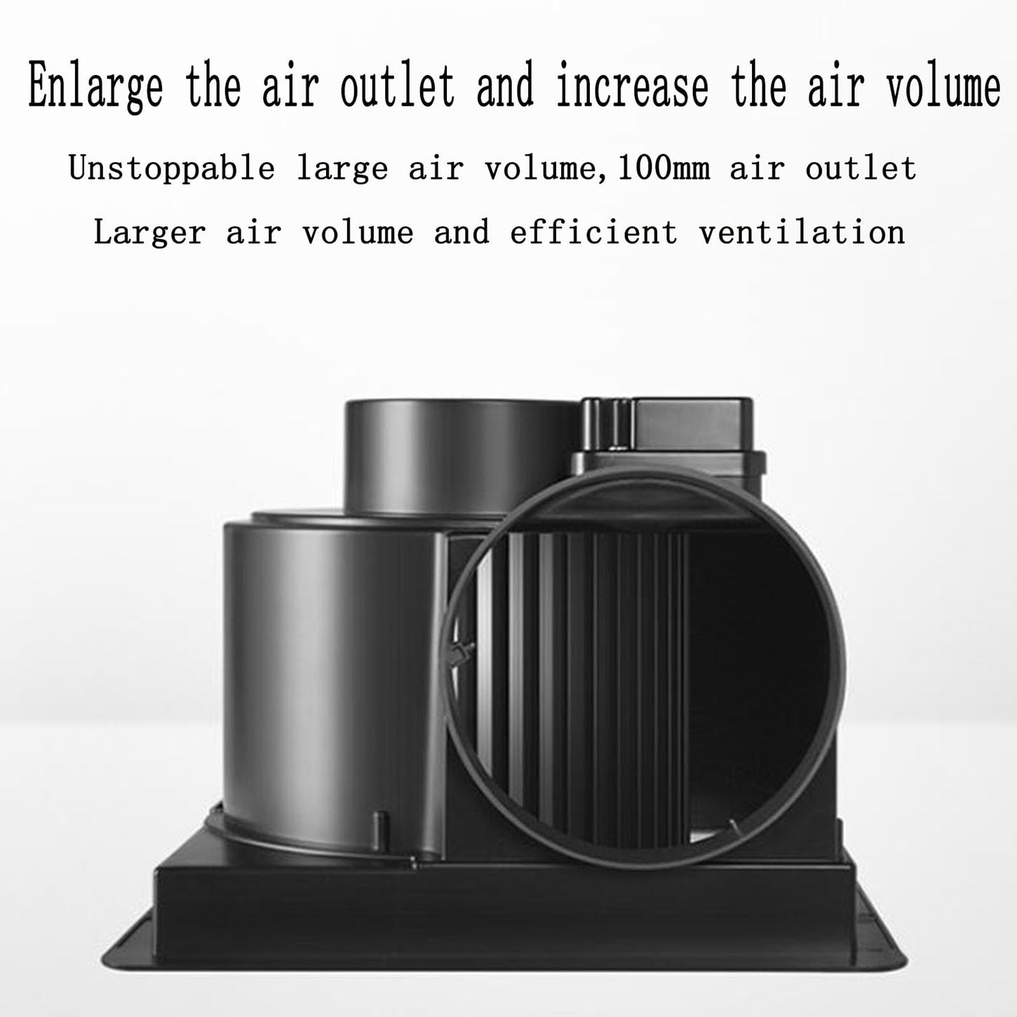 100Mm Extracteur d'air Salle De Bain,150M³/Heure Extracteur Air Chaud,Clapet Anti-Retour Arrière,Roue Centrifuge À 45 Pales,Ventilateur Extracteur Plafond,pour Cuisine,Bureau,WC