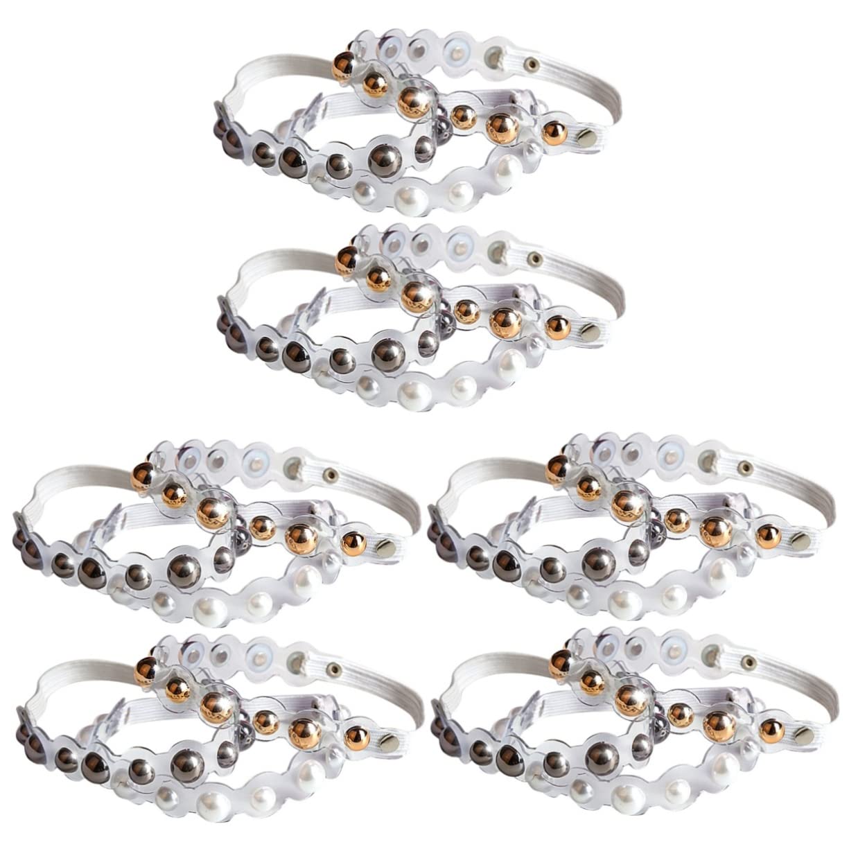 minkissy 9 Pares cordones de tacones altos cordones elásticos tacones claros para mujer zapatos para mujer zapatos de correa de tobillo de correa de o ajustable no sigas