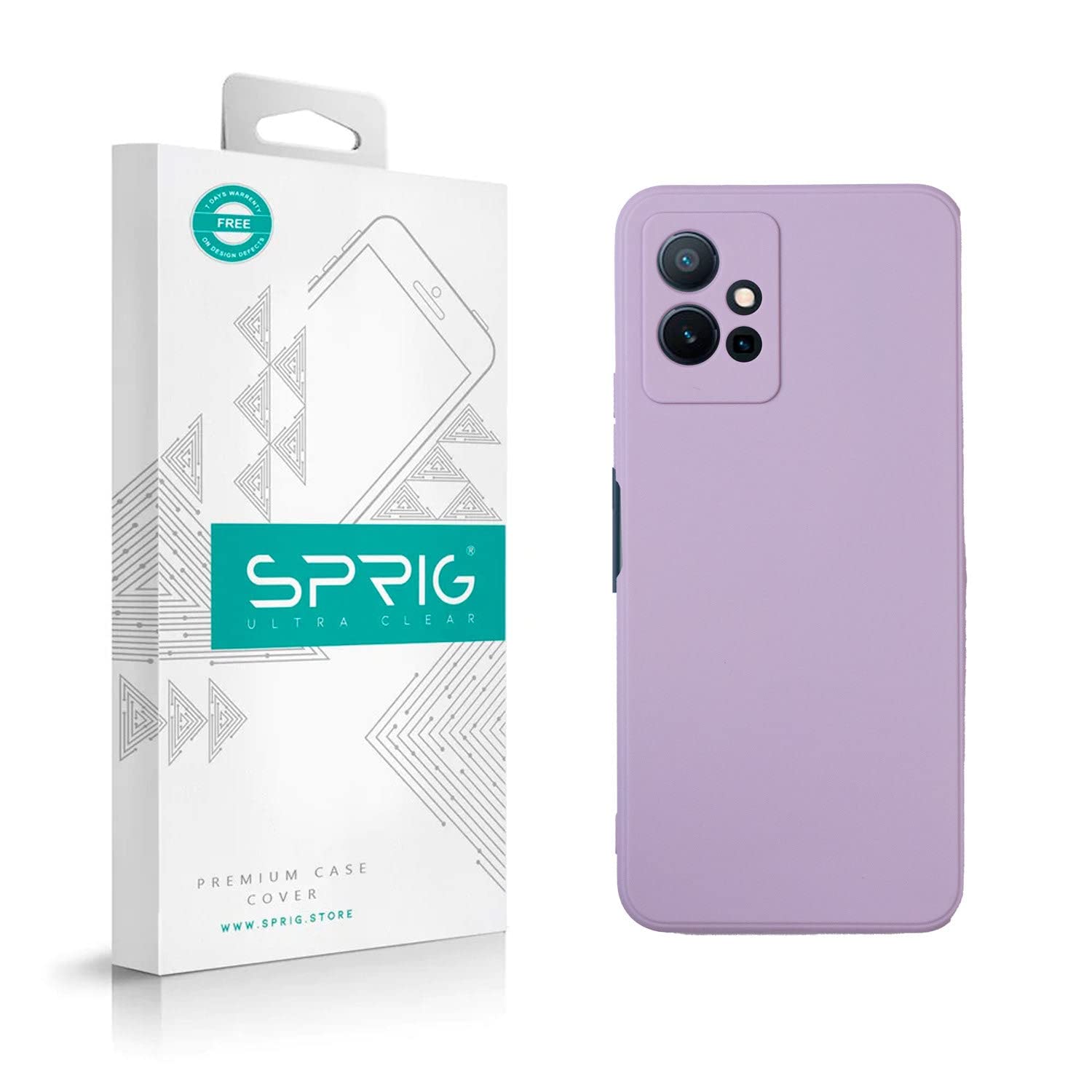 SPRIG Compatible with VIVO T1 5G Phone TPU Basic Premium Back Cover Drop Tested Shock Proof Mobile Case for Men, Women, Boys and Girls with Camera Protection (Lavender Purple) (B0BC4FZQ5J) Amazon Price History, Amazon Price Tracker