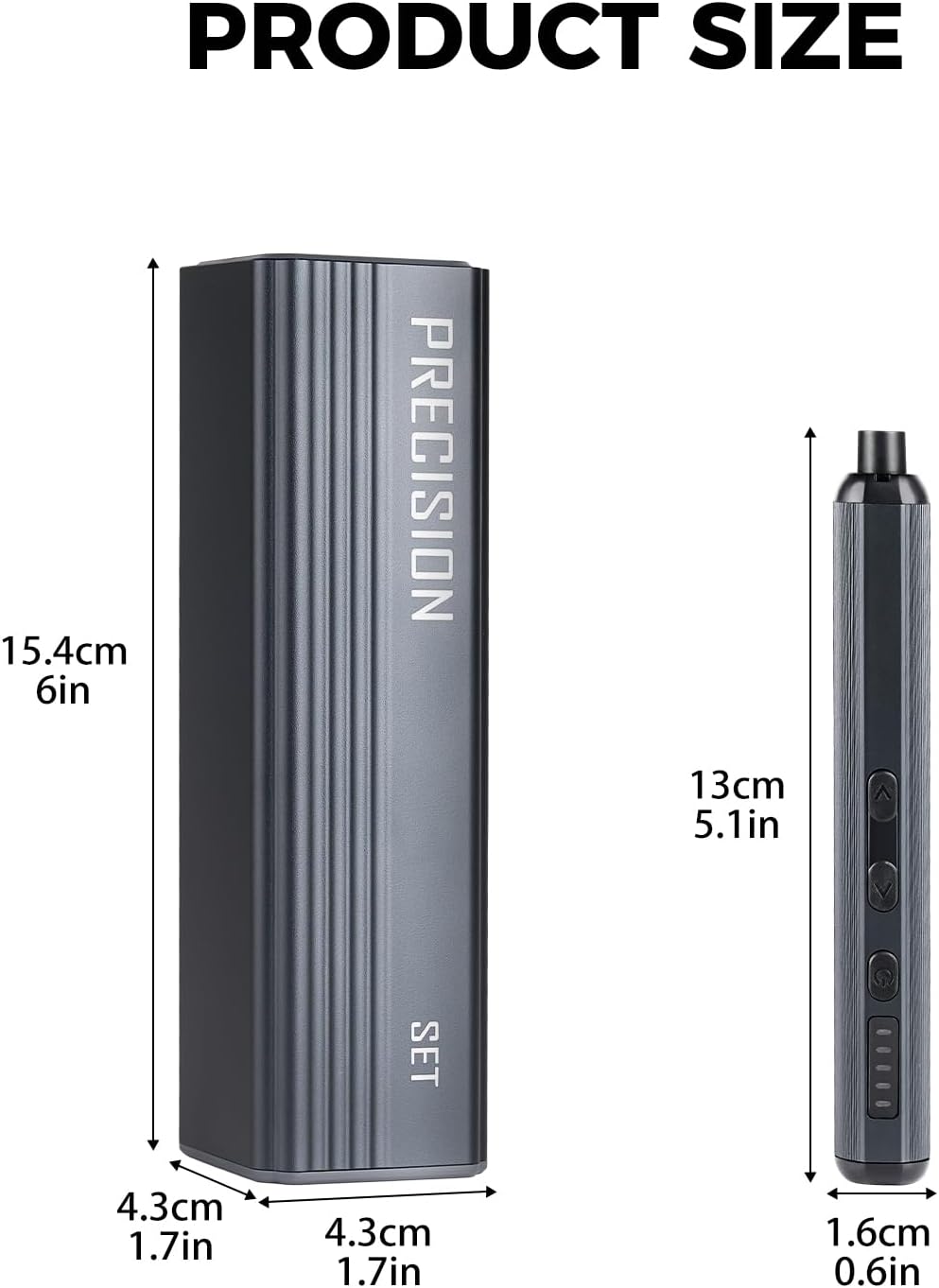 VMAN Mini Precision Electric Screwdriver Set, 50 in 1 Rechargeable Cordless Screwdriver, 1500mAh Battery, LED Light, Repair Tool Kit for Electronics Phone Camera Laptop Watch