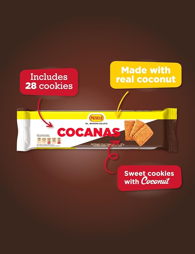 Galletas Pozuelo Cocanas Coco Pack 3 Unds 5.89 Oz miniatura 5