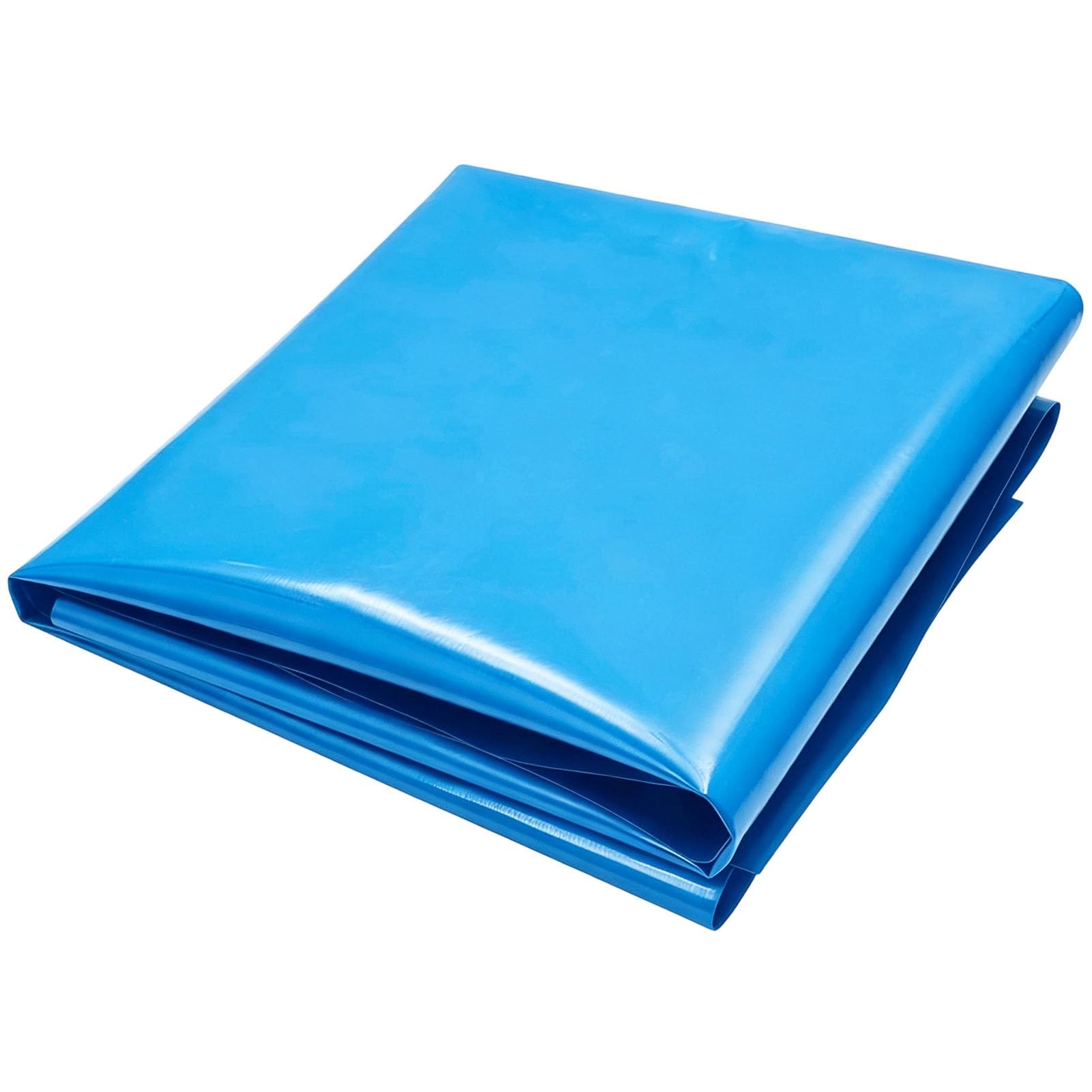 Bâche de bassin 6x8m : membrane imperméable bleue pour aménagement de jardin