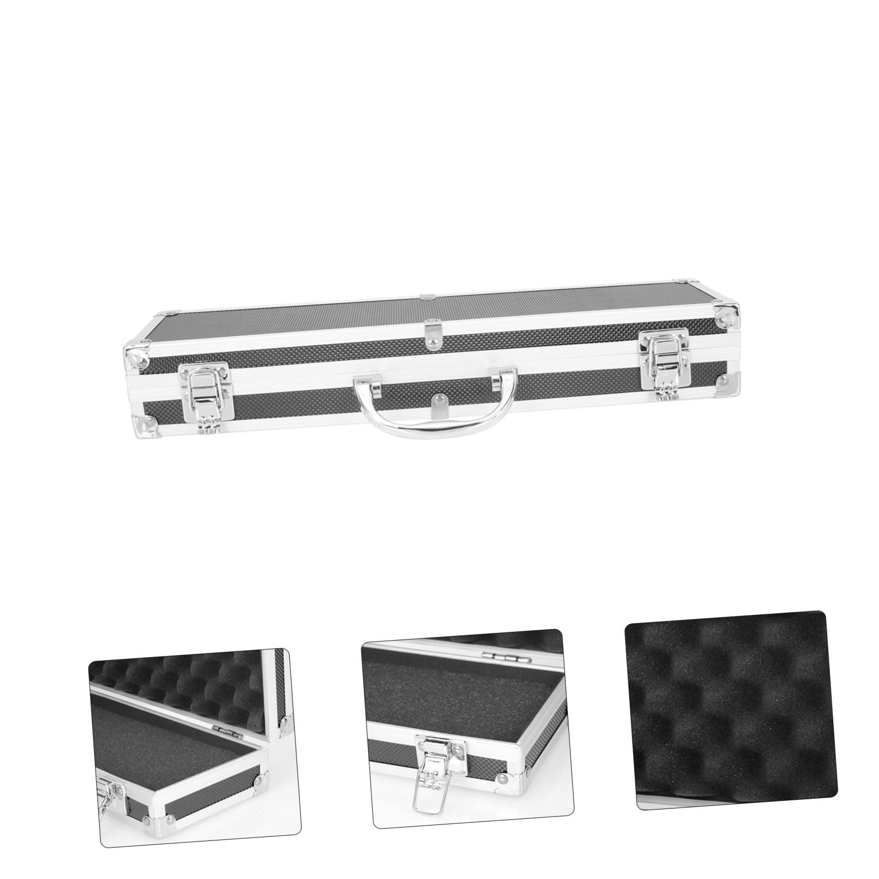 Caja de Herramientas y Asa de Aleación de Aluminio Portátil Resistente Cierre Fácil para Viaje y Uso en Casa