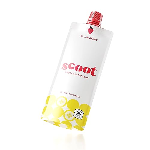 Miniatura 3 de Scoot Paquete de 12 limonadas congeladas sabor a fresa Bolsas de 12-3.25 onzas de limonada con sabor a fresa, listas para congelar, exprimir en un
