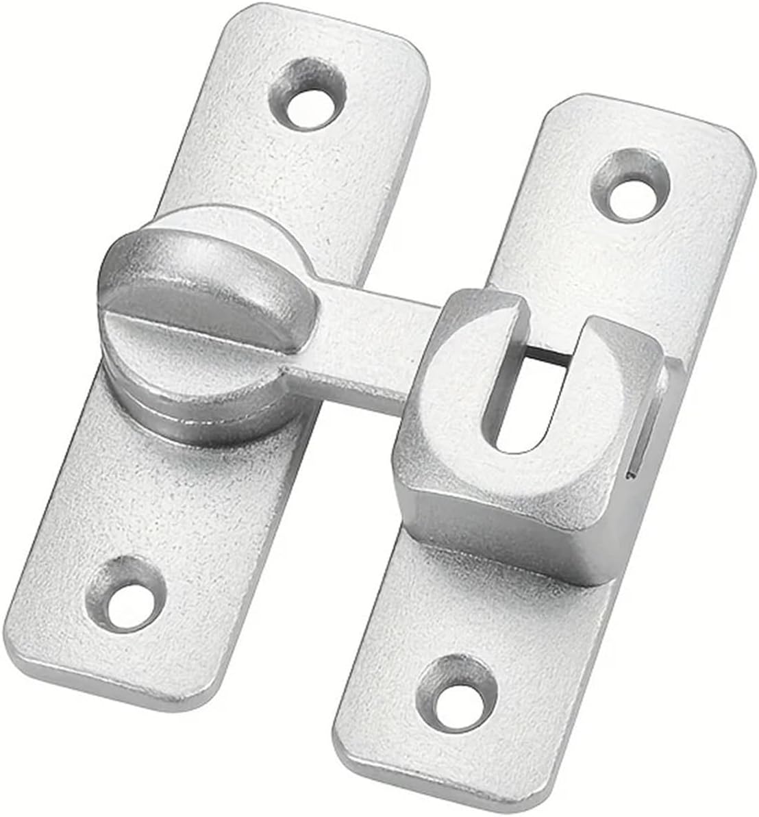 Compatible for No-Drill Door Latch, Universal Snap Lock for Bathroom Cabinet and Interior Door(Black)