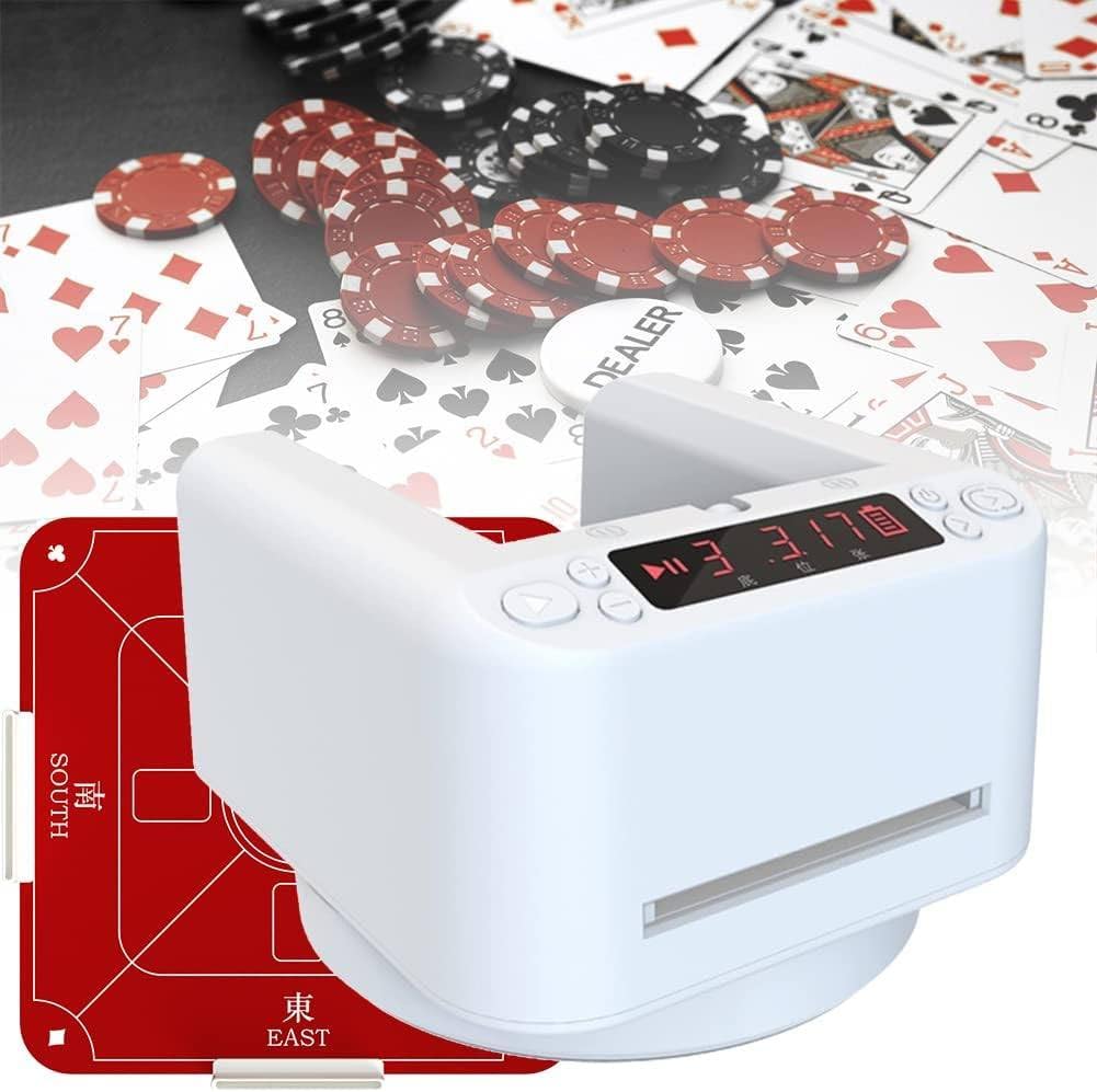 Mélangeur Et Distributeur Automatique De Cartes électrique - Rotation 180°/360°, Rechargeable, 2 Jeux De Cartes