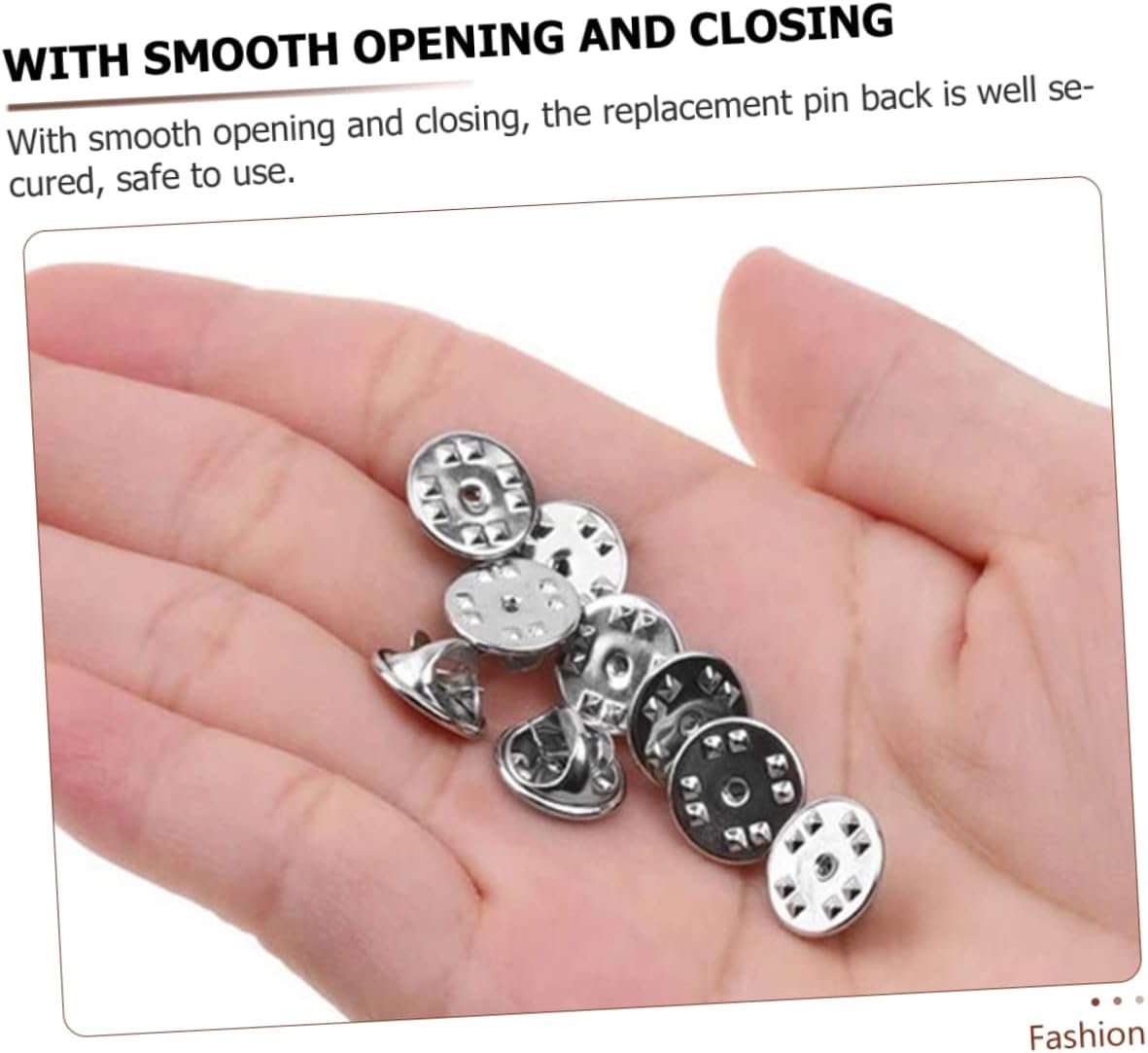 ARTIBETTER Pin Back Clasp for Brooches Replaceable Locking Clutches for Crafts Jewelry Making and Lapel