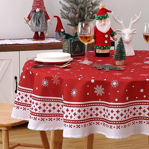 Hollyfield Weihnachtstischdecke abwaschbar, große...