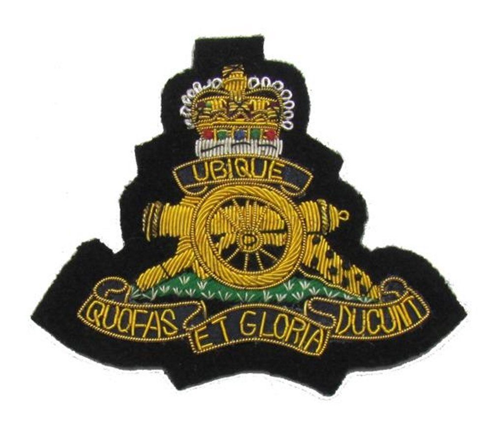 Uniform Store London Badge Royal Artillery Blazer Badge Gold & Silver R621