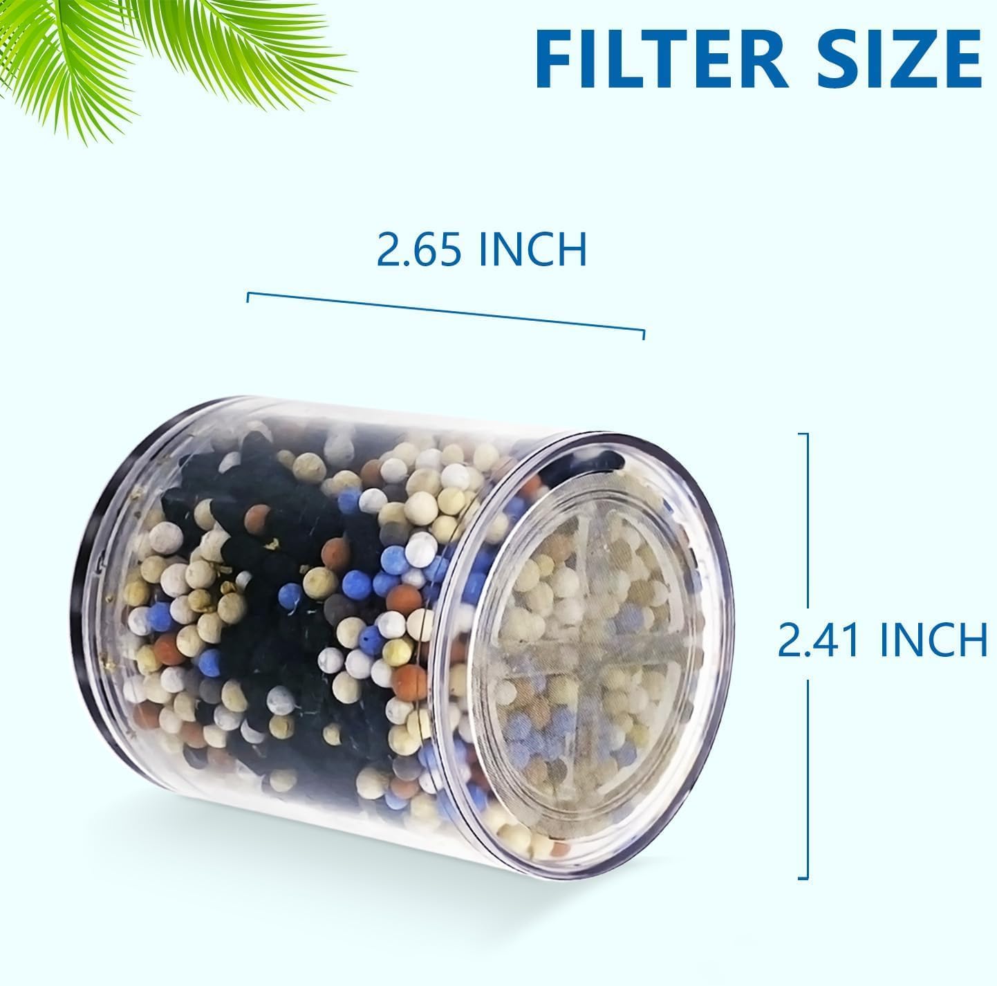 Replacement Shower Filter Cartridge Compatible With HammerHead Filtered Showerhead for Hard Water,Replacement shower Filter for Shower Head(2Pack)