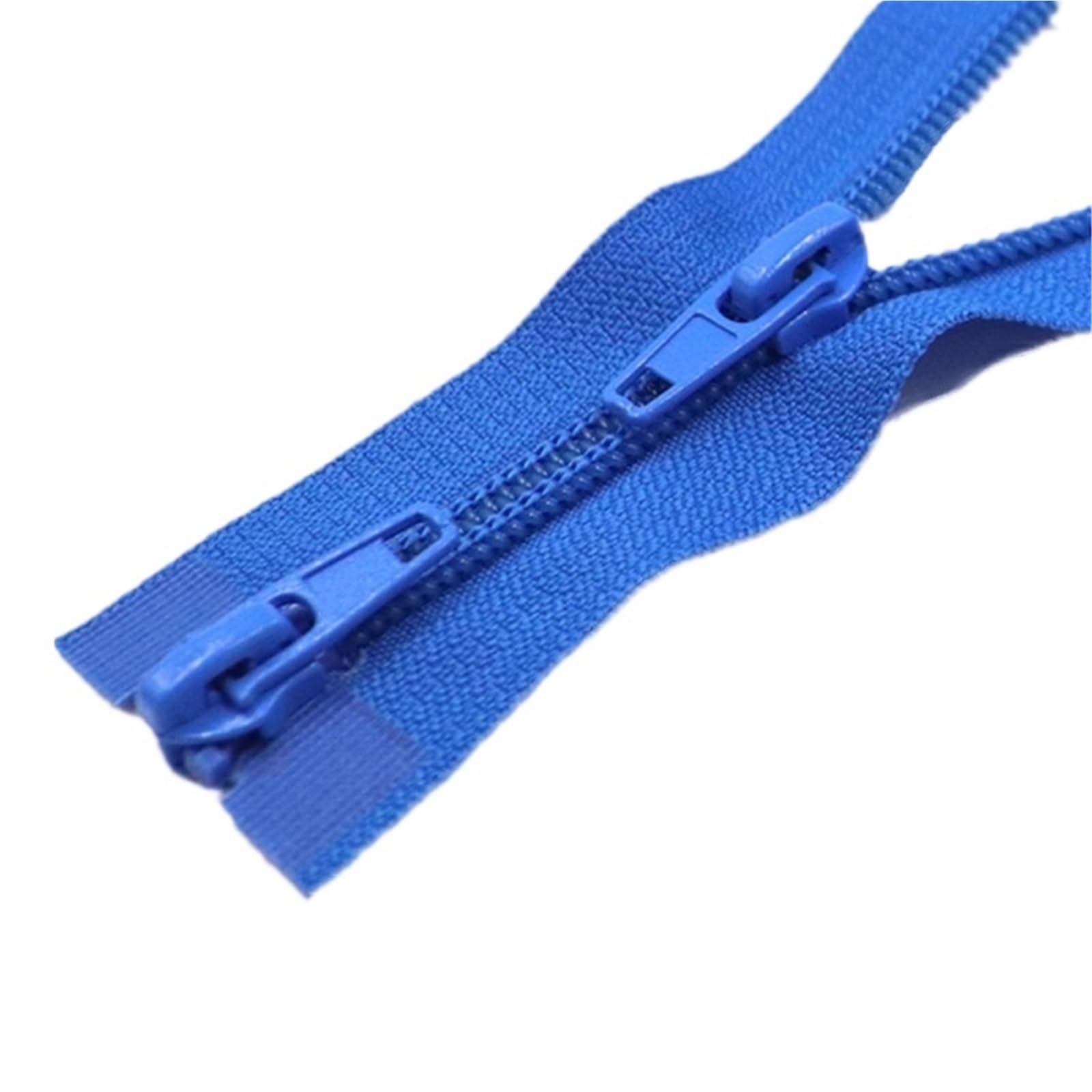 Zippers Sewing, Two-Way Separating Zipper 5# Nylon Double Slider Multicolor 60-500cm for Sewing(Blue-80cm)