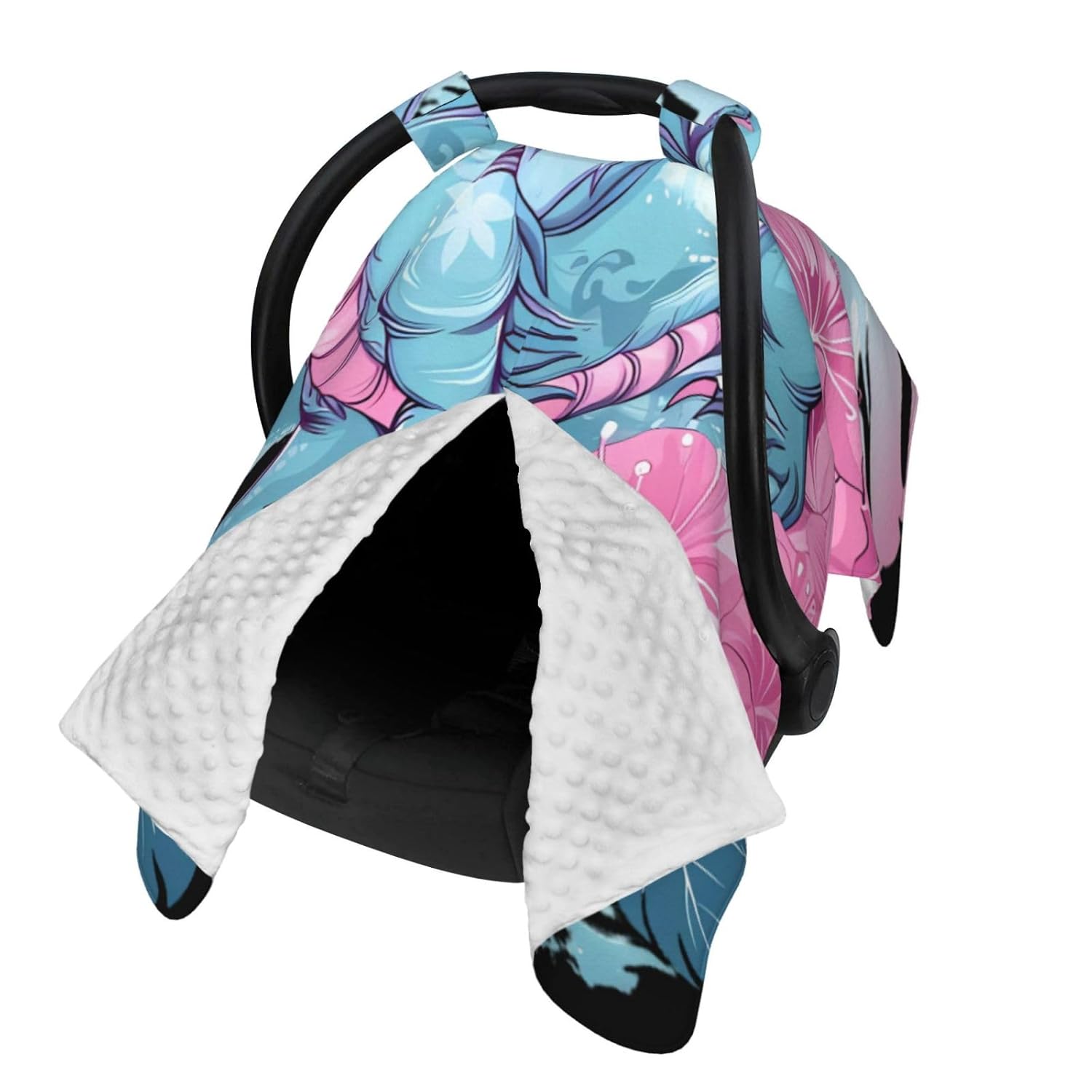 Transgender Japanese Dragon Baby Car Seat Cover & Breastfeeding Nursing Cover - Breathable Stretch Fabric Multi-Use Nursing Cover for Breastfeeding