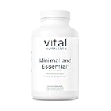 Minimal and Essential Multivitamin | Vegetarian One per Day Multi Vitamin, Mineral, & Antioxidant Supplement* | Iron-Free | Gluten, Dairy, Soy Free | Non-GMO | 180 Capsules