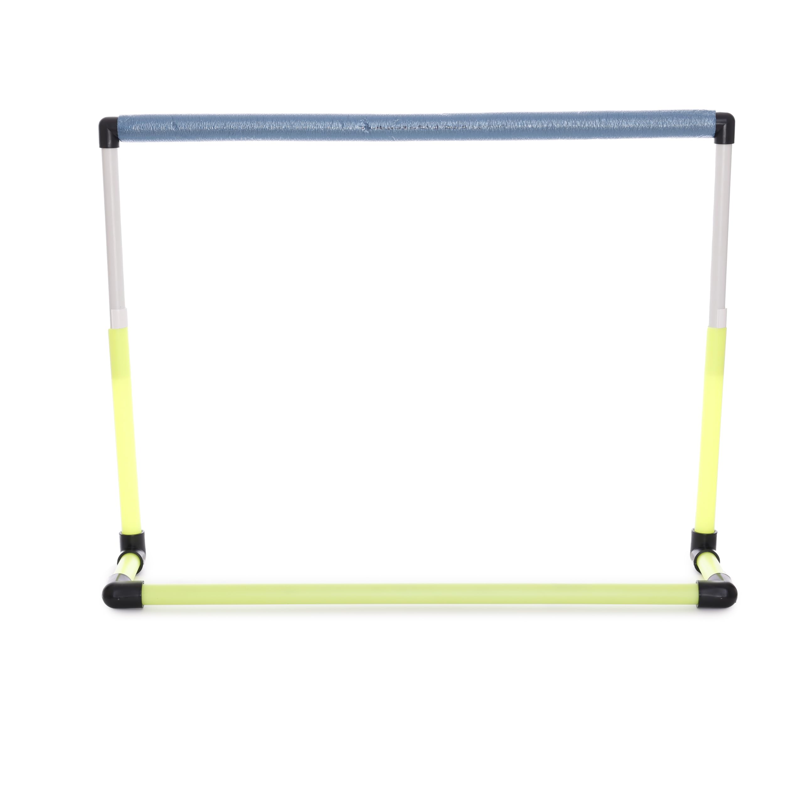 Ostacolo Telescopico Basculante Altezza Regolabile 40-70 cm Traversa Antinfortunistica Gomma Giallo Nero