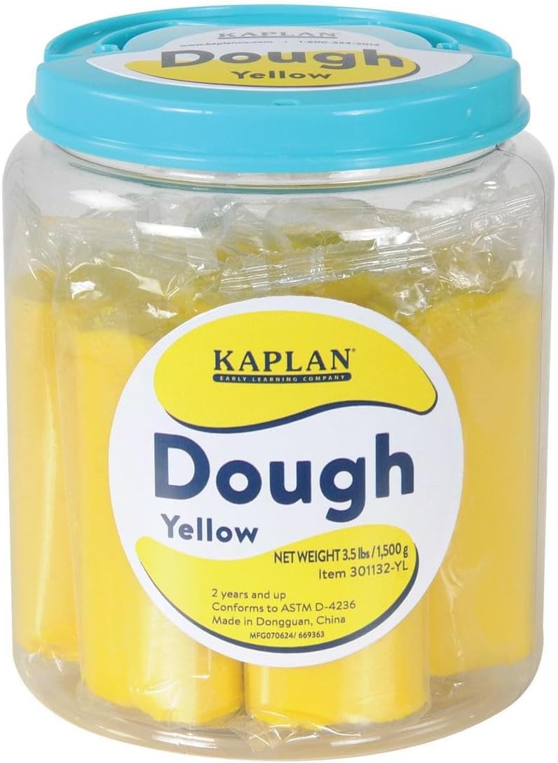 Kaplan Early Learning Kaplan Dough Custom Colors Set - 10 Non-Toxic 3.5lb Containers for Creative Play - Ideal for Molding, Stamping, and Rolling - Safe, Pliable Play Dough for Toddlers/Kids, Ages 2+
