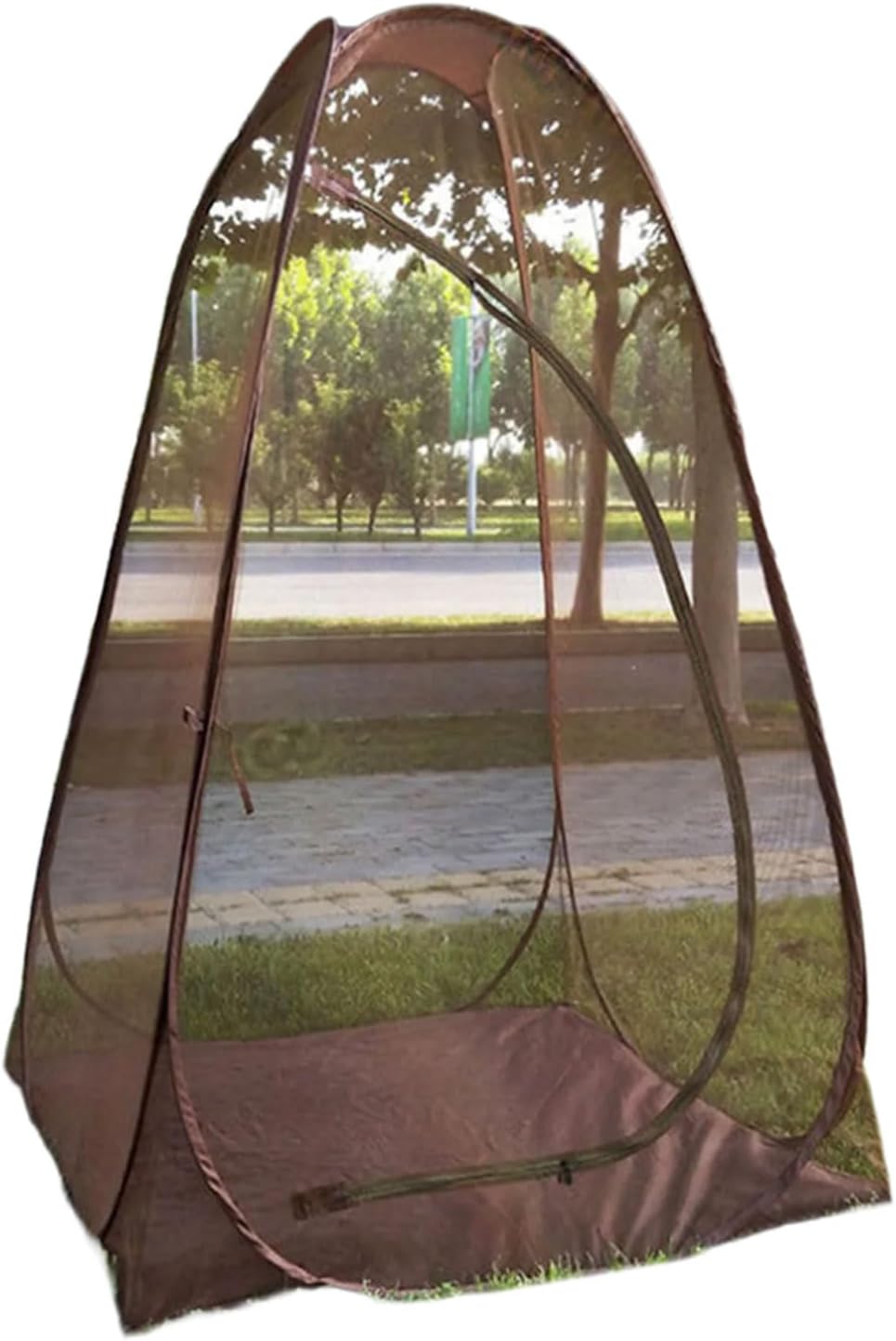 Quick Folding Outdoor Camping Tent Portable Meditations Quick Open Steel Wire Meshes Net Easy to Set Up Single Person Outdoor Camping Meditations