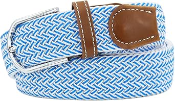 Mixed Color Woven Stretch Braided Belts for Men and Women